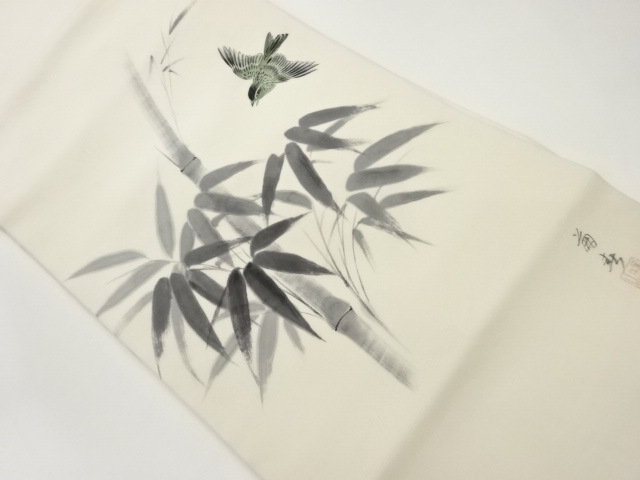 JAPANESE NAGOYA OBI / SHIOZE / BAMBOO / ARTIST WORK